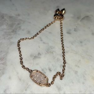 Pink Drusy stone bracelet